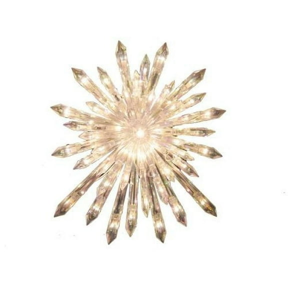 Kurt Adler Ul 30/L Crystal Snowflake Treetop