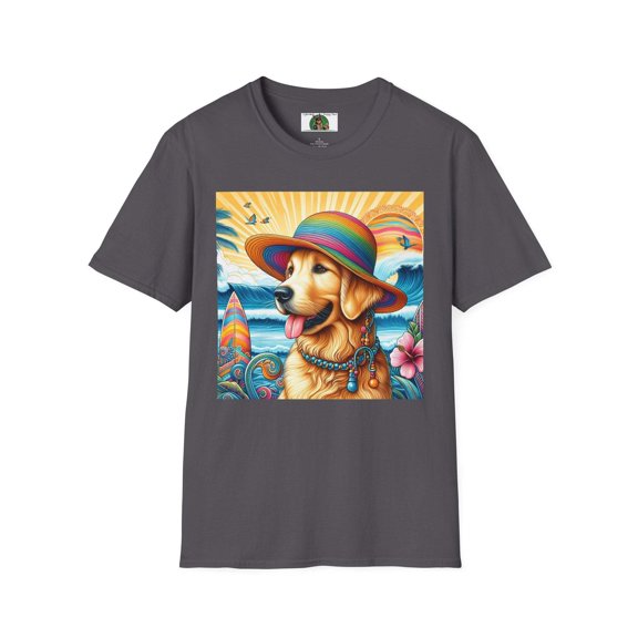 Golden Retriever Girl Unisex Softstyle T-Shirt