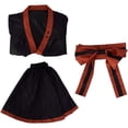 thumbnail image 6 of Women's Orange and Black Tactical Style Outfit Top and Skirt Set Hero Combat Fashion Wear, 6 of 7