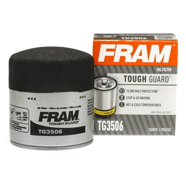 FRAM Tough Guard TG3506, Motor Oil Filter, 15K Miles, Replacement Oil Filters, Fit for Selected Vehicles