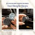thumbnail image 3 of Scent Theory Fragrance Diffuser Set for Cars with 2 Refill Pods, Sea Salt Linens, 3 of 9