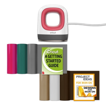 Cricut EasyPress Mini - Heat Press Bundle with Iron-On Rolls - Raspberry, Mini Press