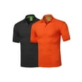 thumbnail image 1 of FashionOutfit Men's Solid Quick Dri-Fit Active Athletic Golf Short Sleeves, Sports Polo Shirt, 1 of 1