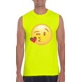 thumbnail image 1 of Mens Emoji Winky Face Ultra Cotton Sleeveless T-Shirt, 1 of 5