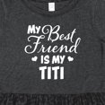 thumbnail image 4 of Inktastic My Best Friend is My Titi with Hearts Girls Toddler Dress, 4 of 5