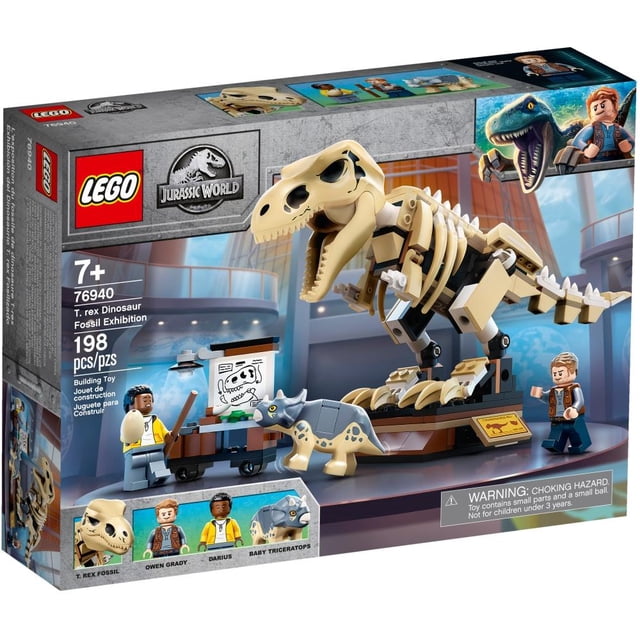 Set LEGO Jurassic World Exhibición del Dinosaurio T. rex Fosilizado 76940