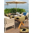 thumbnail image 5 of Rectangle Outdoor Tablecloth With Umbrella Hole And Zipper– Black Vintage Forest Bear Waterproof Patio Table Cover for Party, Picnic, Backyard, 52"x70" , Country Farmhouse Pine Brown, 5 of 8