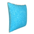 thumbnail image 2 of KLL Sky Blue Glitter Decorative Throw Pillow Covers Velvet Soft for Couch Sofa Bedroom Living Room Outdoor - 18"x18", 2 of 8
