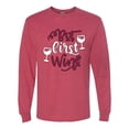 thumbnail image 2 of Wild Bobby But First Wine Men Long Sleeve Shirt, 2 of 5