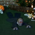 thumbnail image 2 of HOMCOM 62" Outdoor Halloween Decoration Crawling Zombie, Sound Activated, 2 of 10