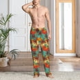 thumbnail image 4 of Salouo Colorful Hawaii Palms Print Pajama Pants for Men, Lounge Pants Elastic Waistband Casual Men's sleepwear Loungewear Sleep Pajama Pant -Large, 4 of 7