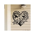 thumbnail image 3 of HELLOYOUNG Heart Shaped Metal Tree Wall Art with Bird Accents for Home Courtyard Garden Decor Rustic Iron Wall Sculpture, 3 of 4