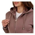 thumbnail image 4 of Sudadera Dama Mujer Cierre Capucha Forrada Borrega Termica, 4 of 4