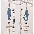 thumbnail image 4 of Sinkoo 37inch Coasta Wall Decor, Mermaid Decor With Bell, Beach Theme Decor for Home Indoor Outdoor, Nautical Wall Art for Bathroom Living Room Bedroom Dining Room, 4 of 5