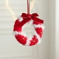 thumbnail image 6 of Yhmxh Christmas Hanging Ornaments Gold Bells, Christmas Tree Decoration with Red Bow, Small Plush Wreath Xmas Winter Party Hanging Decorations for Kitchen Cabinets, Window, Christmas Wreath Decor, 6 of 7