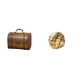 thumbnail image 1 of Estuche organizador de joyas,Organizador de joyas de madera para mujeres,hombres y niñas,Caja de almacenamiento decorativa con tapa abatible para guardar objetos pequeños.,Figura de, 1 of 8