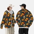 thumbnail image 4 of Kdxio Halloween Skull Print Women Men Sun Protection UPF 50+ Jackets Zip Up Long Sleeve Hoodie Hiking Lightweight with Pockets, 4 of 7