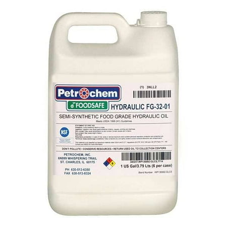 Petrochem SemiSyn Hydraulic Oil,FG,ISO 32,1 gal FOODSAFE HYDRAULIC FG-32-001
