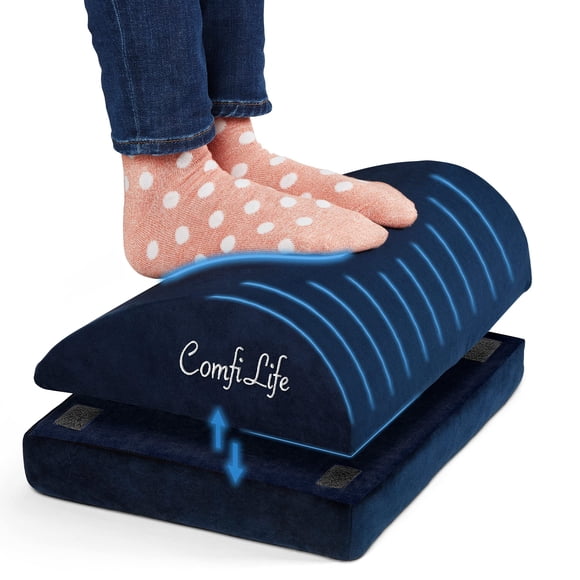 Foot Rest ComfiLife, espuma viscoelástica en forma de lágrima, para debajo del escritorio