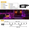 thumbnail image 4 of Luces de Halloween Weillsnow, 164 pies, 500 LED, 8 modos, resistentes al agua, 4 of 9