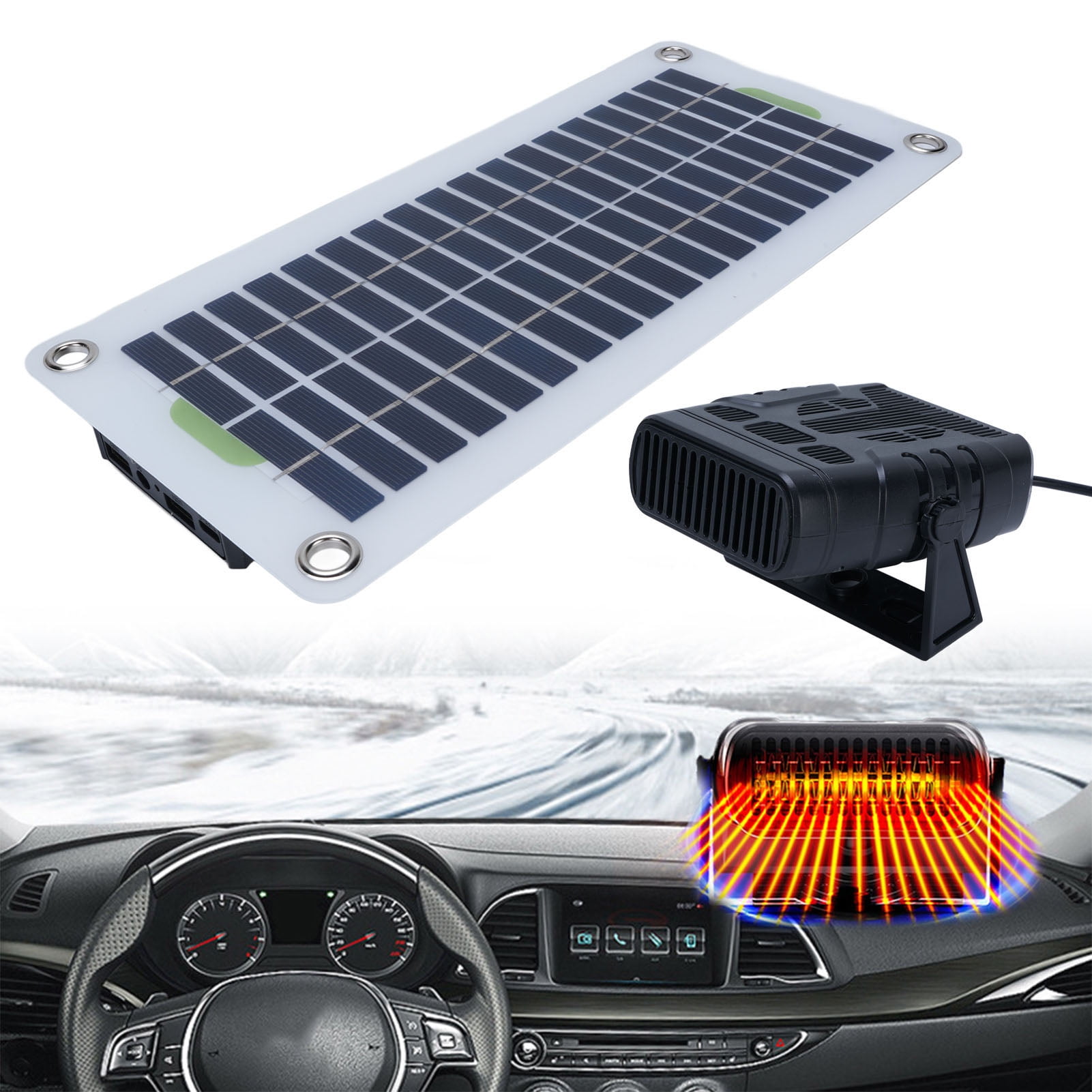 Solar Panel Space Heater, Portable Solar Panel Heater  for Travel