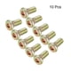 thumbnail image 4 of Tornillos de máquina con socket hexagonal Unique Bargains de acero al carbono, tornillo de muebles con socket hexagonal, galvanizado, rosca completa M8x0.63" 10Pcs, 4 of 4