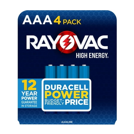 Rayovac High Energy AAA Batteries (4 Pack), Triple A Batteries