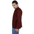 thumbnail image 4 of Atasi Indian Mens Henley Shirt Long Sleeve Casual Mandarin Collar Short Kurta, 4 of 7