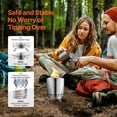 thumbnail image 5 of Tabletop Fire Pit 6 inch Stainless Steel Fireplace Indoor Outdoor Silver, 5 of 7
