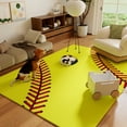 thumbnail image 3 of ZENELESS Kids Area Rug,Softball Print Children Carpet,Non Slip Soft Playmat Rug for Playroom Children Toddlers Bedroom,4x5ft, 3 of 10