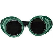 Radnor Welding Goggles With Green Hard Plastic Frame And Shade 5 Green 50mm Round Lens (2 Pack)