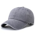thumbnail image 1 of 2 Pack Washed Plain Baseball Cap, Retro Adjustable Dad Hats Gift for Men/Women,Unstructured/Cotton(Gray), 1 of 4