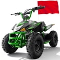 thumbnail image 5 of IVFJFV Powered 4 Wheeler, Electric 4 Wheeler with Dual Speed Adjustment,36V Four Wheeler Max 15 MPH, Front & Rear Shock Absorbers, All-Terrain Tires and Safety Disc Brake,GREEN, 5 of 12