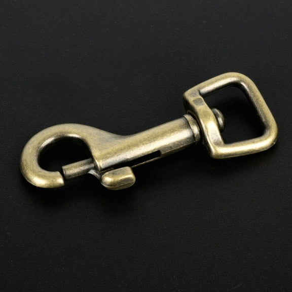 Country Brook Design® 1/2 Inch Antique Brass Swivel Snap Hooks, 10 Pack