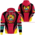thumbnail image 5 of Sudadera con capucha con estampado 3D de la bandera de Mozambique para hombre, ropa informal de uso diario, sudadera con estampado de emblema nacional, ropa africana para hombre, 5 of 5