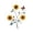 Butterfly, variant on Metal Sunflower Wall Decor, 15.4×12 Inch,Outdoor Indoor Garden Yard Patio Decoration, Rust-Resistant Iron Art, Wall Decoration,3 Colors.(Bees)