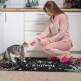 thumbnail image 4 of 2 Pcs Merry Christmas Kitchen Rugs and Mats Set of 2 Welcome Christmas Snowflake Kitchen Floor Mat Anti Fatigue Kitchen Rugs and Matsfor Bathroom Room (47x17+30x17 inches), 4 of 7