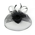 thumbnail image 2 of D-GROEE Fascinator Hat for Women,Tea Party Fascinator Hat Elegant Feather Veil Mesh Retro Hat Feather Fascinator for Cocktail Wedding, 2 of 8