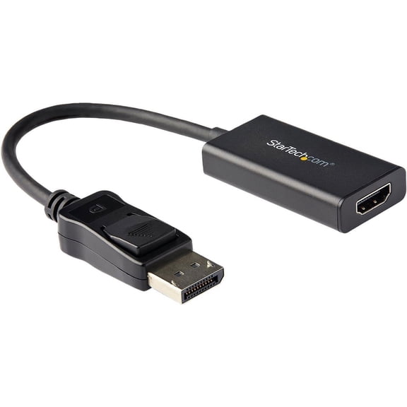 StarTech.com DP2HD4K60H DisplayPort to HDMI Adapter with HDR - 4K 60Hz - Black - DP to HDMI Converter