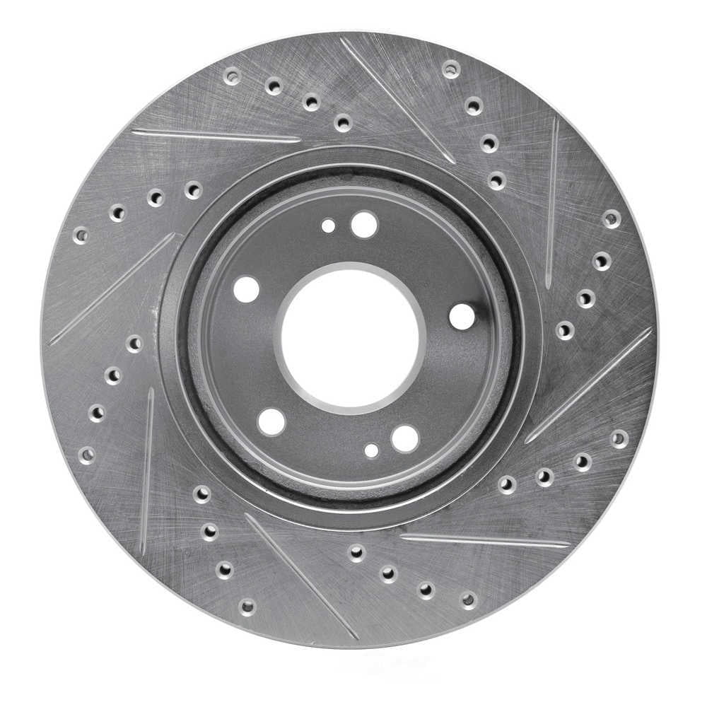 Dynamic Friction Company 631-03045L DFC Brake Rotor - Drilled And Slotted - Silver
