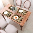 thumbnail image 6 of XMXY Woven Placemats Set of 4 PCS, Modern Handsome Leopard Table Mats Washable Heat Resistant Placemats, 6 of 6