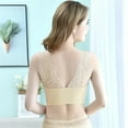 thumbnail image 3 of CALAFEBILA Underwear for Women Everyday Beige No Underwire Comfortable Removable Pads Beauty Back Full Cup Lace Night Bralette Underwear,, 3 of 5