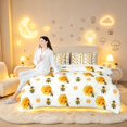 thumbnail image 5 of Erosebridal Kawaii Bug Bee 7-Piece Twin Bedding,Cartoon Floral Bedding Comforter Set,White Black,Polkadot Reversible, 5 of 7