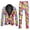 White, variant on Men's Rainbow Long Sleeve Two Piece Suit with Jacket Trousers Tie Printed Button Pockets for Holiday Party Events