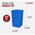 thumbnail image 3 of Rev-A-Shelf 27 qt. Replacement Waste Container for Rev-A-Shelf Pullouts, Blue, 2-pack, 3 of 12