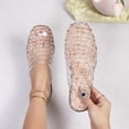 thumbnail image 2 of CHUMUD Women's Jelly Slide Sandals, Breathable Caged Closed Toe Flat Sandals for Casual & Summer Wear, 2 of 8