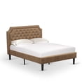 thumbnail image 2 of East West Furniture Granbury 2-Piece Wooden Full Bedroom Set in Brown/Walnut, 2 of 8
