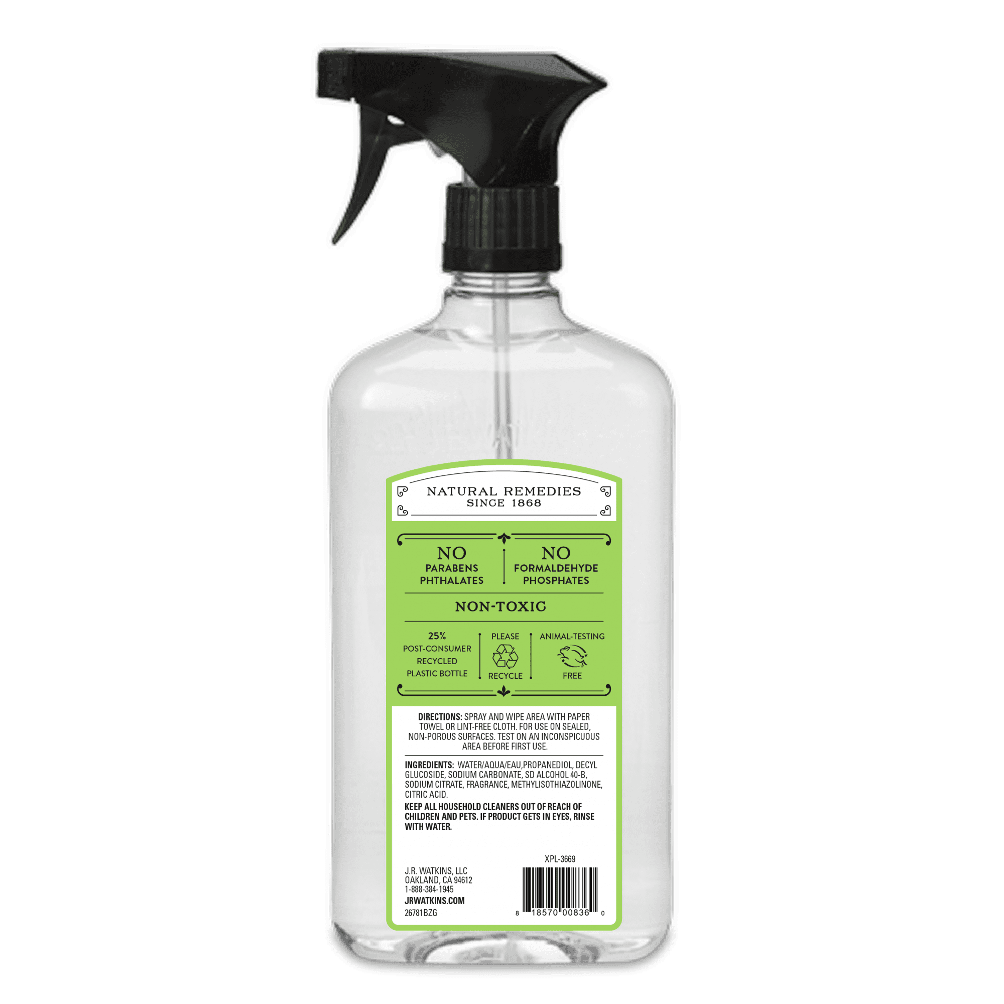 J R Watkins All Purpose Cleaner Aloe Green Tea 24 Fl Oz Walmart Com Walmart Com