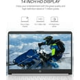 thumbnail image 3 of HP 14" Laptop for Student Business, Intel Quad-Core N4120, 16GB RAM, 320GB Storage(64GB eMMC+256GB Micro SD), 1-Year Microsoft 365, Windows 11 Pro, Stream Series, Webcam, WiFi, Ultra Light, 3 of 7