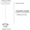 thumbnail image 2 of Accesorios para lámparas colgantes E27 2024, accesorios de metal para lámparas colgantes, portalámparas E27 con cable, soporte de suspensión para luminaria de techo, 2 of 5